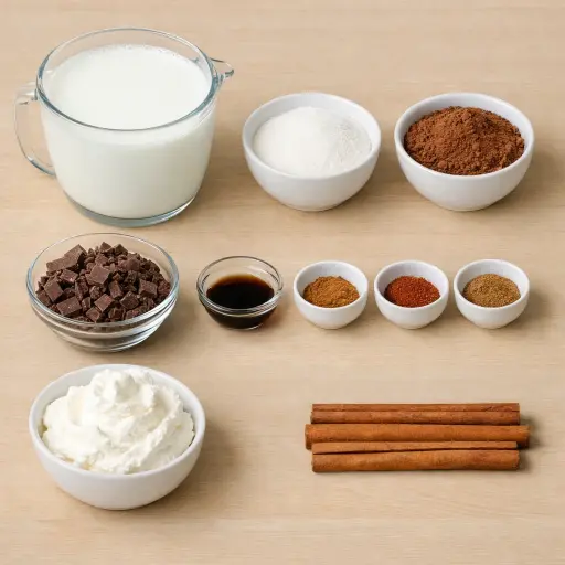 Ingredients for Spicy Mexican Hot Chocolate