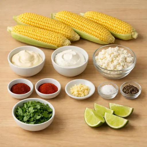 Ingredients for Spicy Mexican Street Corn