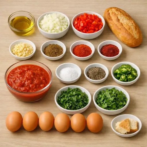 Ingredients for Spicy Shakshuka