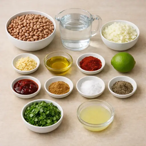 Ingredients for Spicy Smoky Pinto Beans