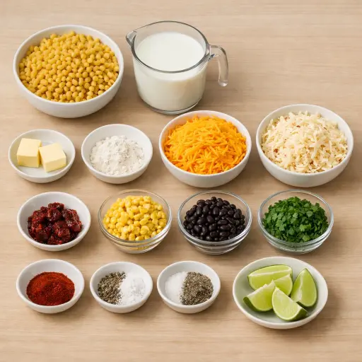 Ingredients for Spicy Southwest Mac and Cheese