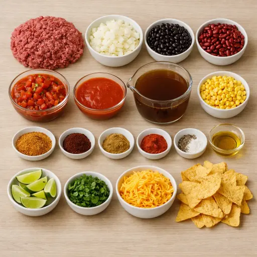 Ingredients for Spicy Tex-Mex Taco Soup