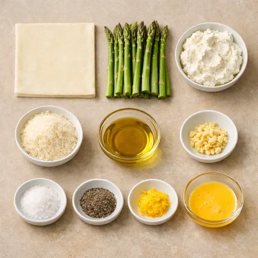 Ingredients for Spring Asparagus Tart