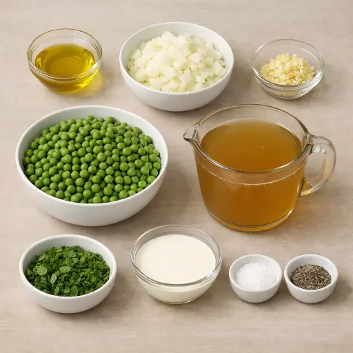 Ingredients for Spring Pea Soup
