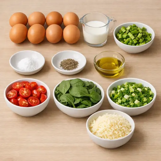 Ingredients for Spring Vegetable Frittata