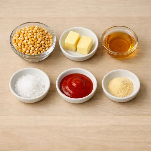 Ingredients for Sriracha Honey Popcorn