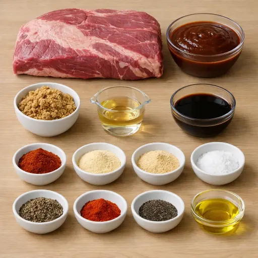 Ingredients for Sticky BBQ Beef Brisket