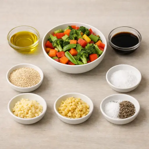 Ingredients for Stir-Fried Veggies