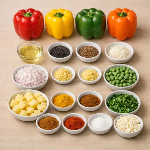 Ingredients for Stuffed Bell Peppers
