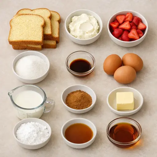 Ingredients for Stuffed French Toast