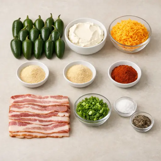 Ingredients for Stuffed Jalapeños