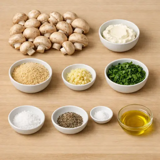 Ingredients for Stuffed Mushrooms
