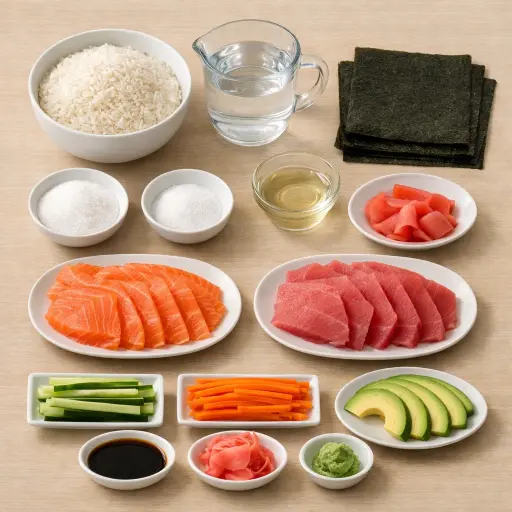 Ingredients for Success Sushi Rolls