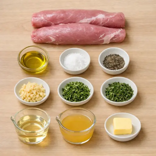 Ingredients for Succulent Pork Tenderloin