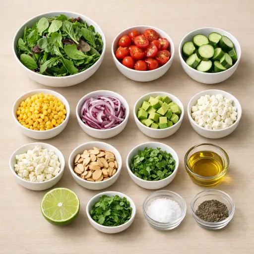 Ingredients for Summer Harvest Salad