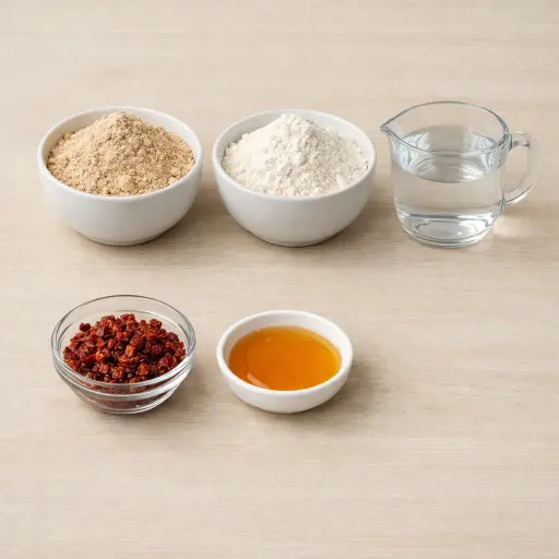 Ingredients for Sun-Dried Tomato Sourdough Starter