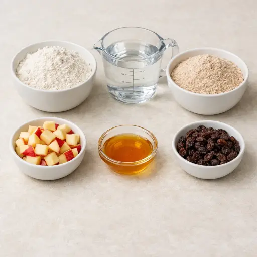 Ingredients for Sun-Kissed Sourdough Starter