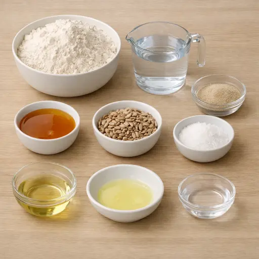 Ingredients for Sunflower Seed Bagels