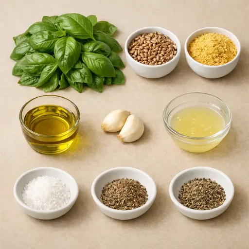 Ingredients for Sunflower Seed Pesto