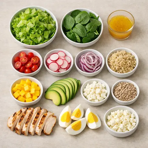 Ingredients for Sunny California Cobb Salad