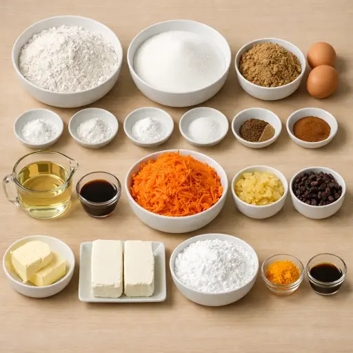 Ingredients for Sunrise Carrot Cake Delight