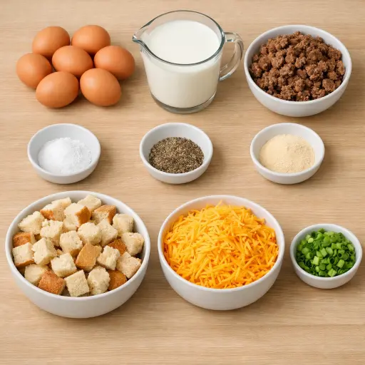 Ingredients for Sunrise Savory Bake