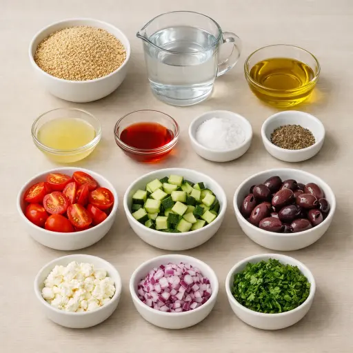 Ingredients for Sunset Quinoa Salad