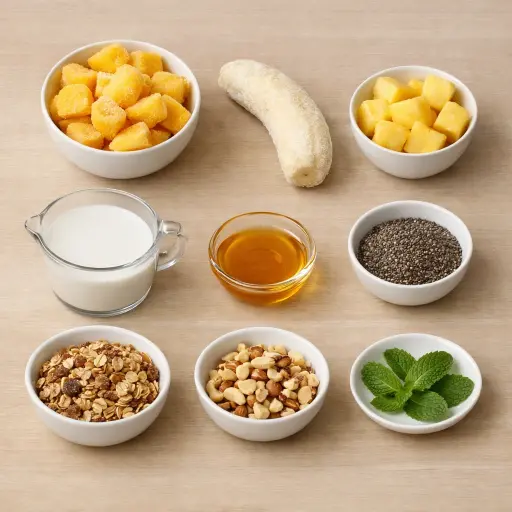 Ingredients for Sunshine Smoothie Bowl