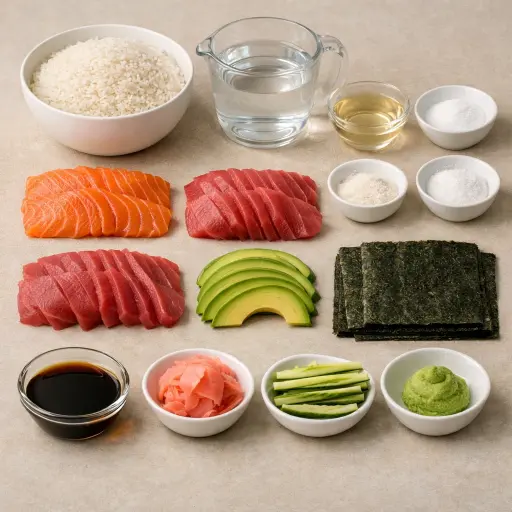 Ingredients for Sushi