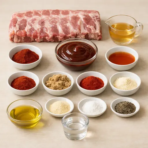Ingredients for Sweet & Smoky Chipotle Barbecue Ribs