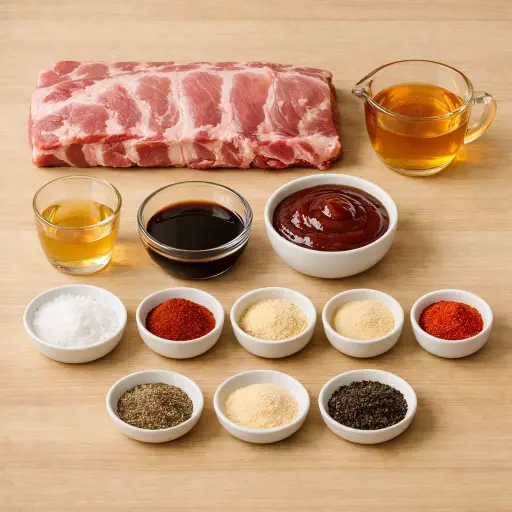 Ingredients for Sweet & Spicy Oven Ribs