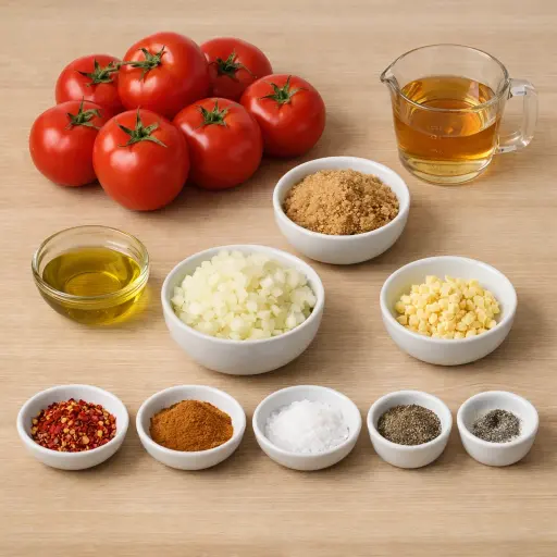 Ingredients for Sweet & Spicy Stewed Tomatoes