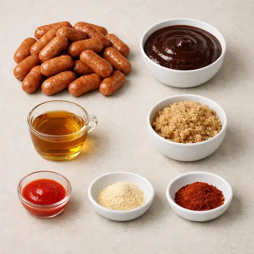 Ingredients for Sweet and Spicy Mini Sausages