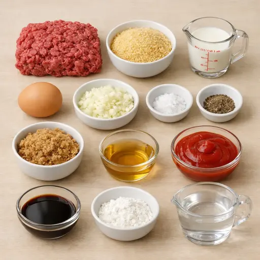 Ingredients for Sweet and Tangy Meatballs