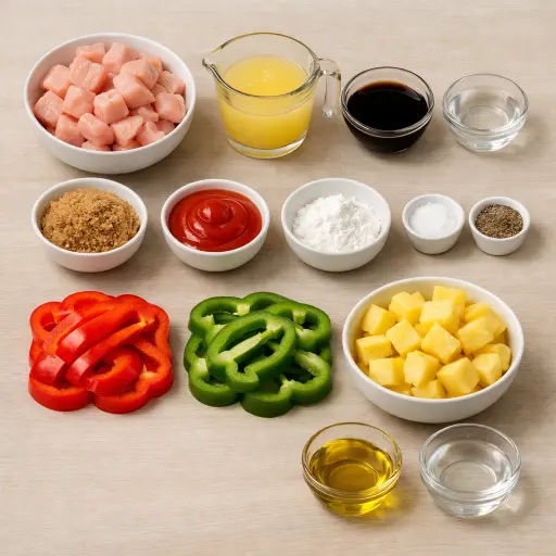 Ingredients for Sweet and Tangy Tropics Chicken