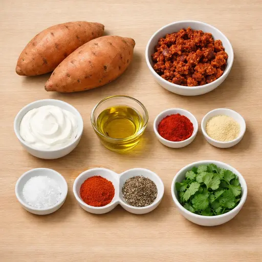 Ingredients for Sweet Potato and Chorizo Bites