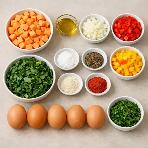 Ingredients for Sweet Potato Breakfast Hash
