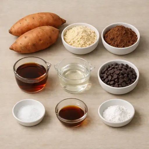 Ingredients for Sweet Potato Brownies