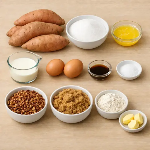 Ingredients for Sweet Potato Delight