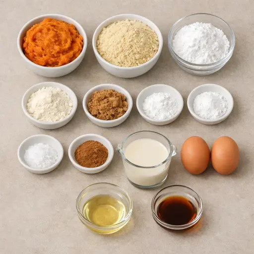 Ingredients for Sweet Potato Waffles