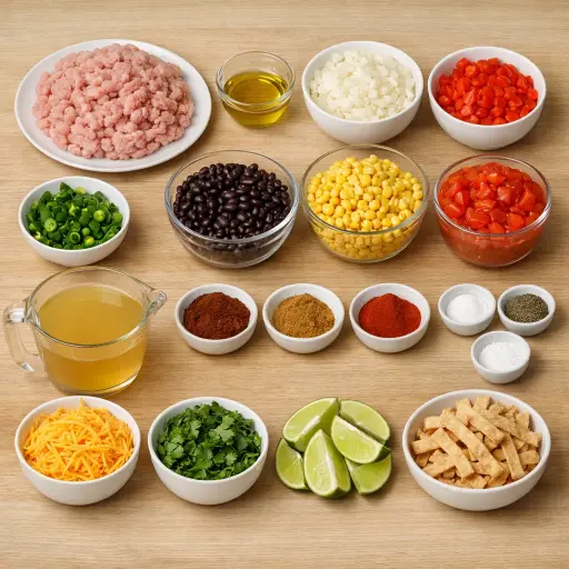 Ingredients for Taco Soup Fiesta