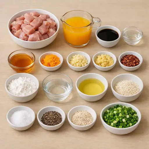 Ingredients for Tangerine Zest Chicken
