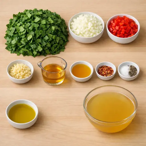 Ingredients for Tangy Southern Collard Greens