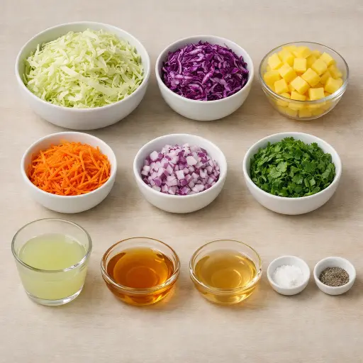 Ingredients for Tangy Tropical Coleslaw