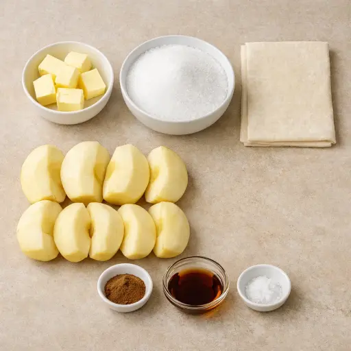 Ingredients for Tarte Tatin