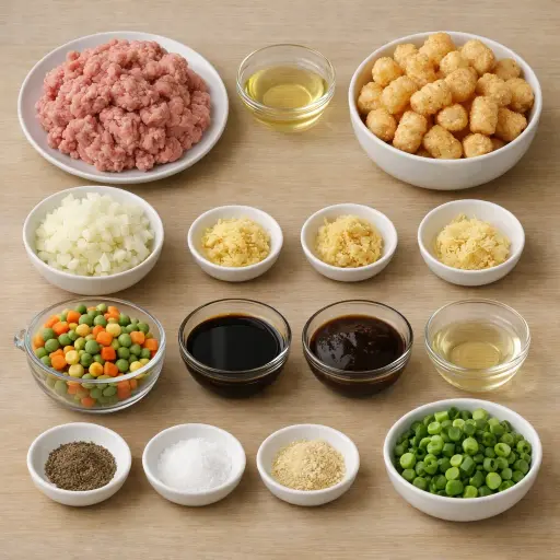 Ingredients for Tater Tot Fusion Casserole