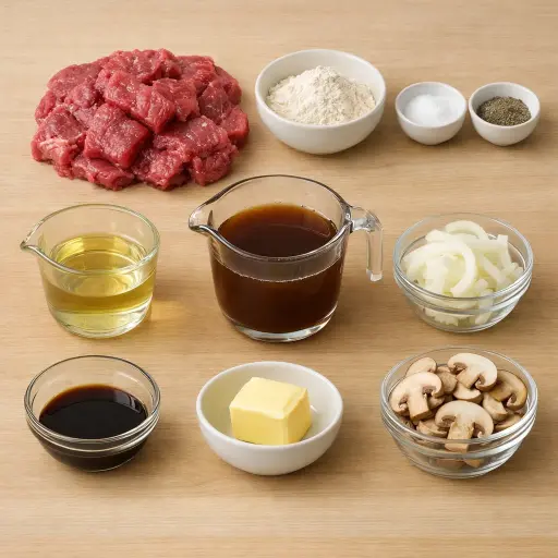 Ingredients for Tender Cube Steak Delight