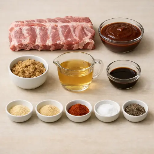 Ingredients for Tender Slow-Cooked Ribs