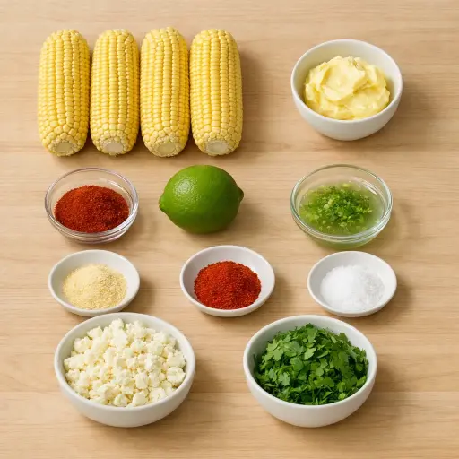Ingredients for Tex-Mex Corn on the Cob