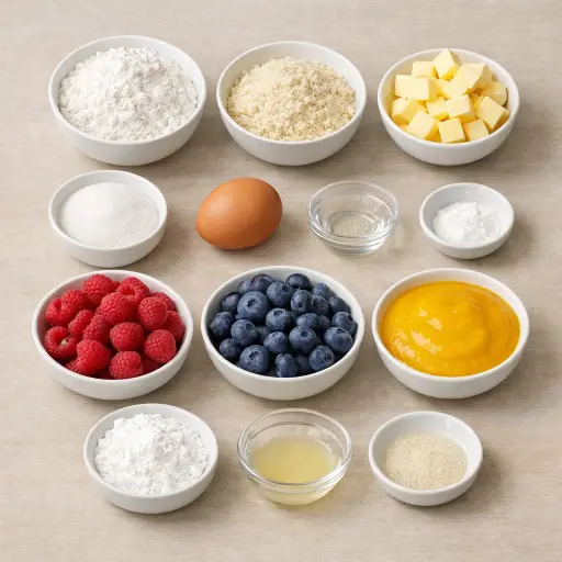 Ingredients for The Scream Berry Tart